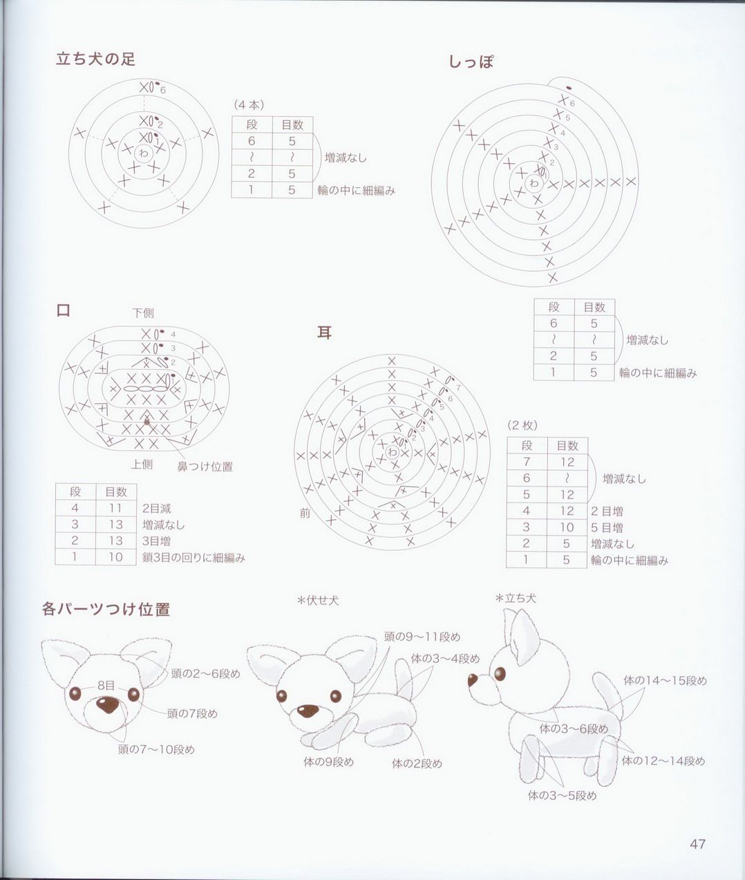 chihuahua bianco amigurumi 3