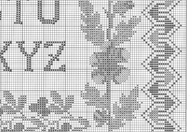 classic cross stitch sampler with floral borders (5)