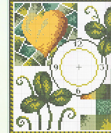 clock clovers yellow heart (3)