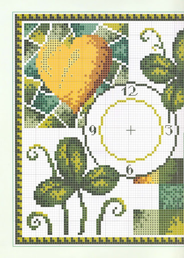 clock clovers yellow heart (3)