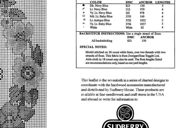 clock garland blue flowers (3)