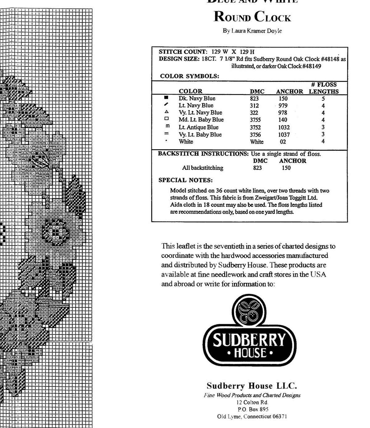 clock garland blue flowers (3)