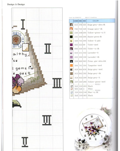 clock letter and violets (3)
