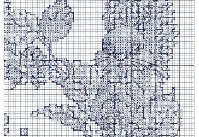 clock squirrels cross stitch (3)