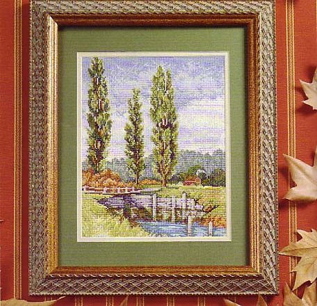 country landscape painting cross stitch (1)