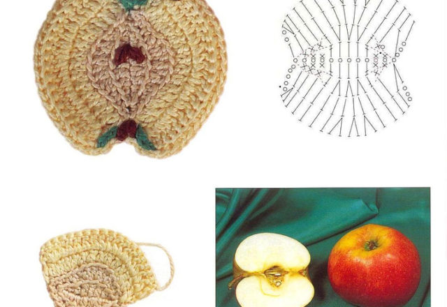 crochet application slice of apple