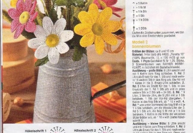 crochet big daisy flower