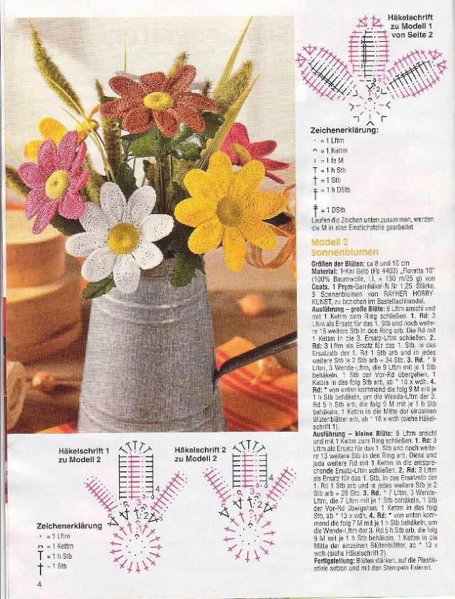 crochet big daisy flower