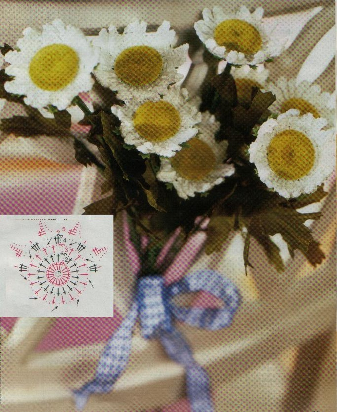 crochet chamomile daisy flower