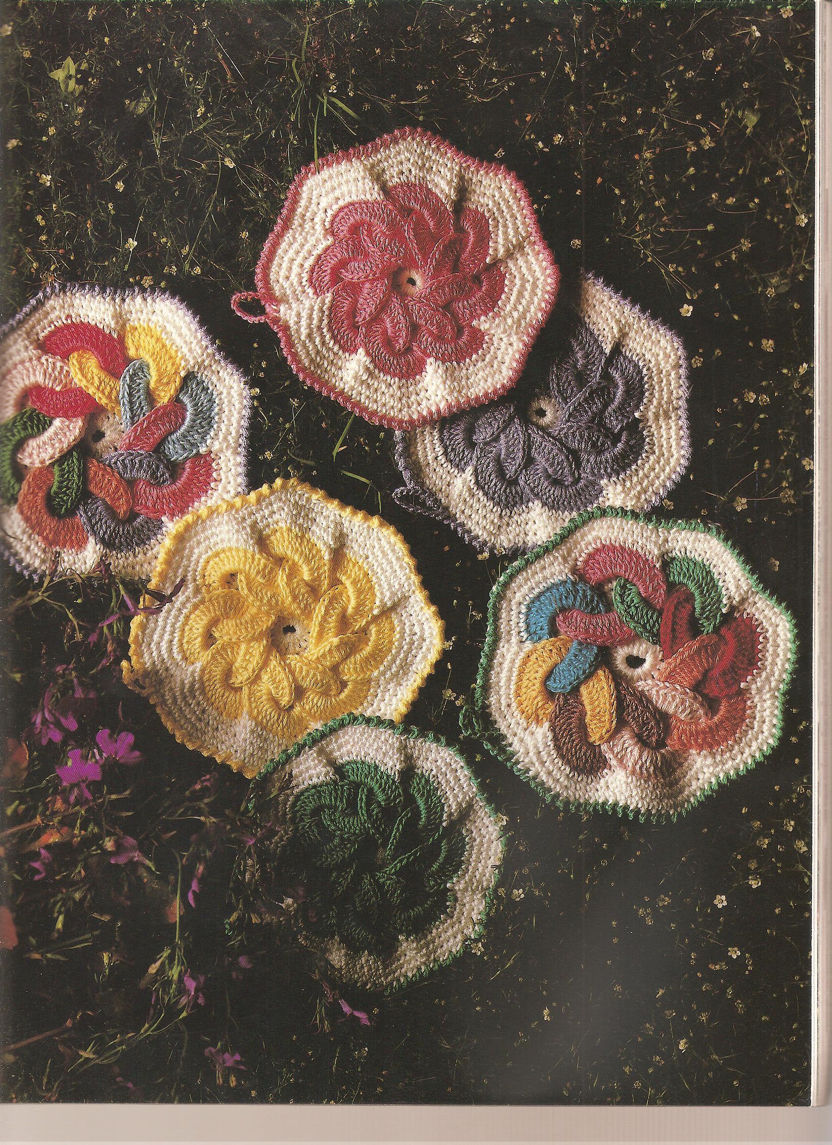 crochet colorful mixed potholder (1)