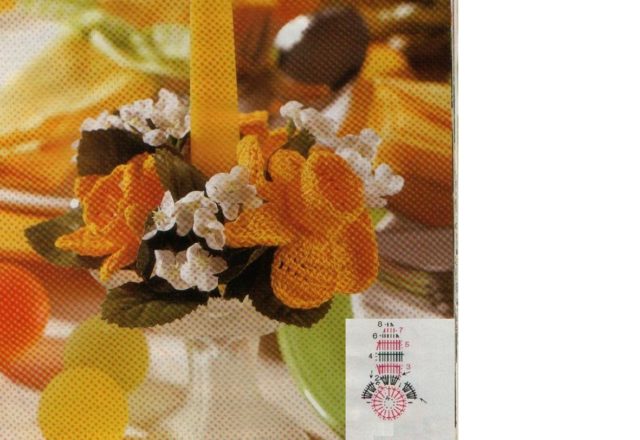 crochet flower daffodils