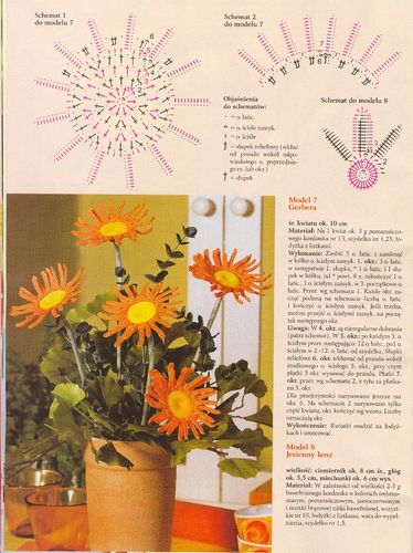 crochet flower gerbera