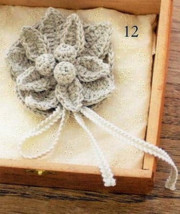 crochet flower leaves berries (1)