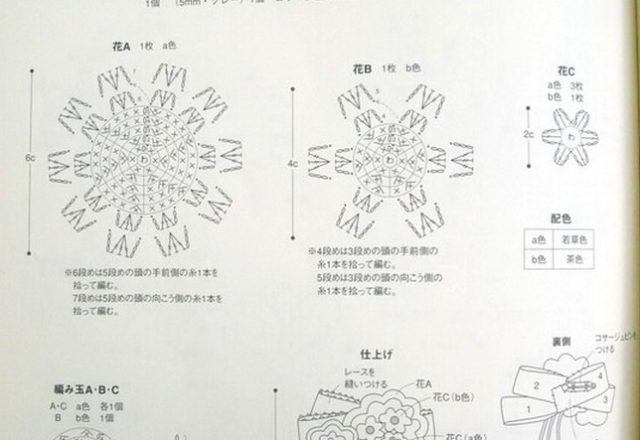 crochet flowers brooch (2)