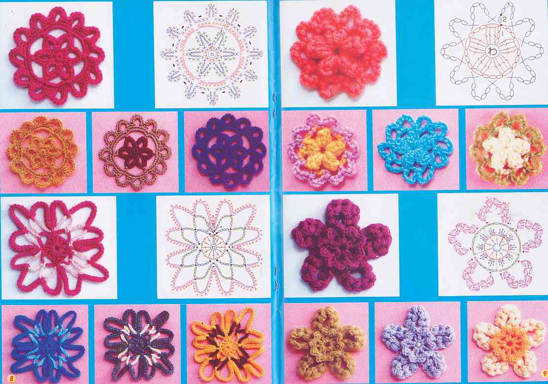 crochet flowers dishes (2)