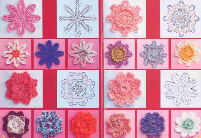 crochet flowers dishes (3)