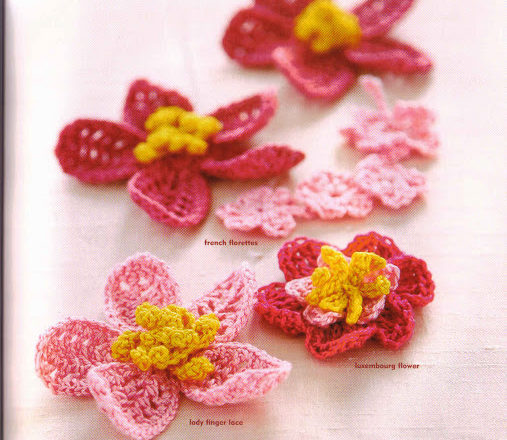 crochet flowers with pistils (1)