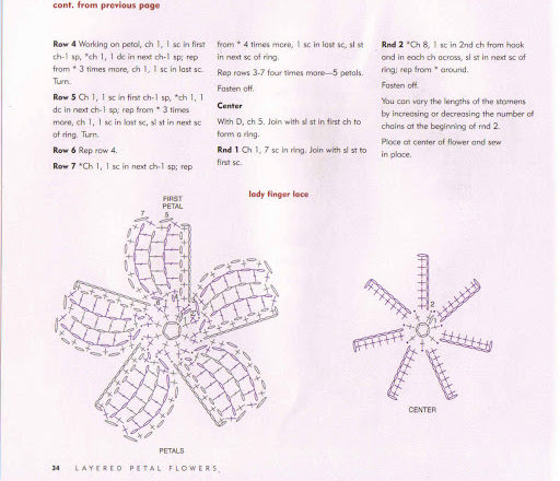 crochet flowers with pistils (2)