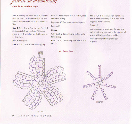 crochet flowers with pistils (2)