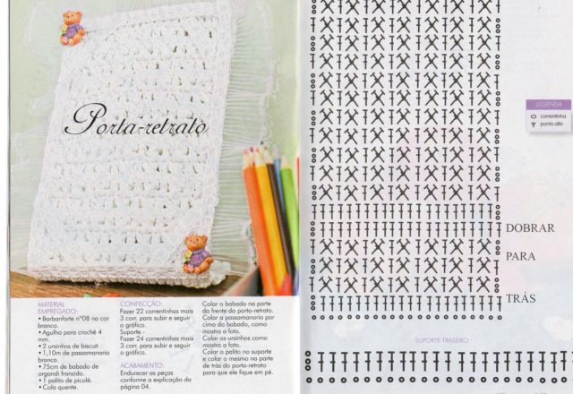 crochet frame holder