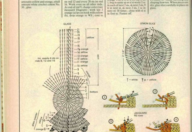 crochet glass with lemon slice (2)
