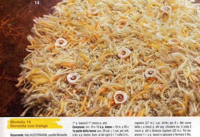 crochet handbag with fringe