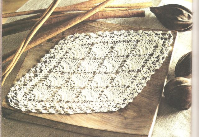 crochet oval fans doily (1)