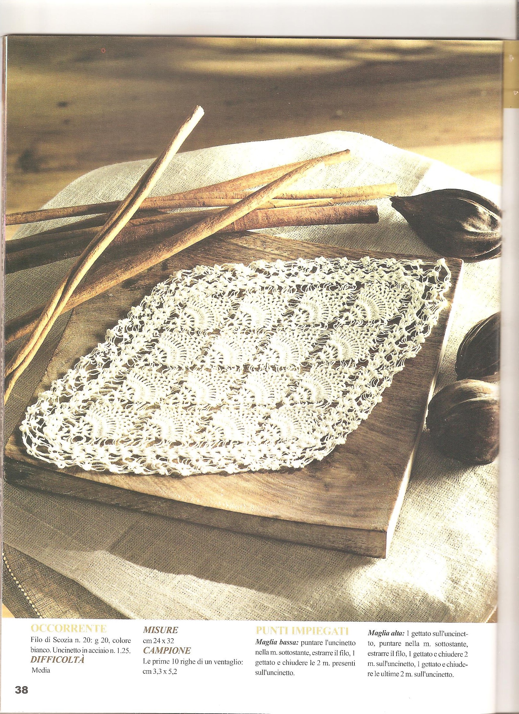 crochet oval fans doily (1)