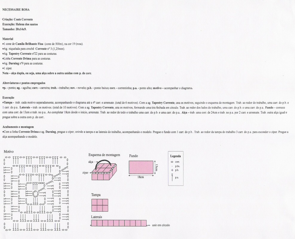 crochet pink beauty case (2)