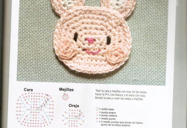 crochet pink rabbit application