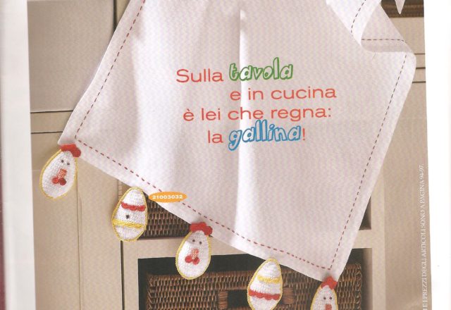 crochet placemats egg hen (2)