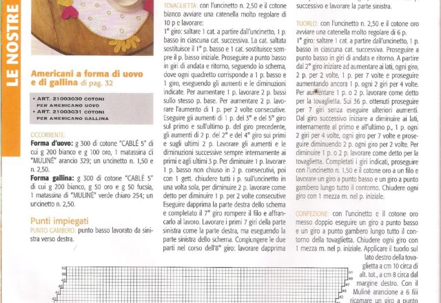 crochet placemats egg hen (3)