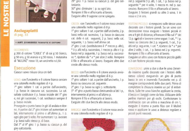 crochet placemats egg hen (5)