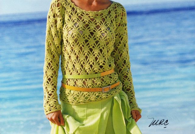 crochet pullover green pistachio (1)