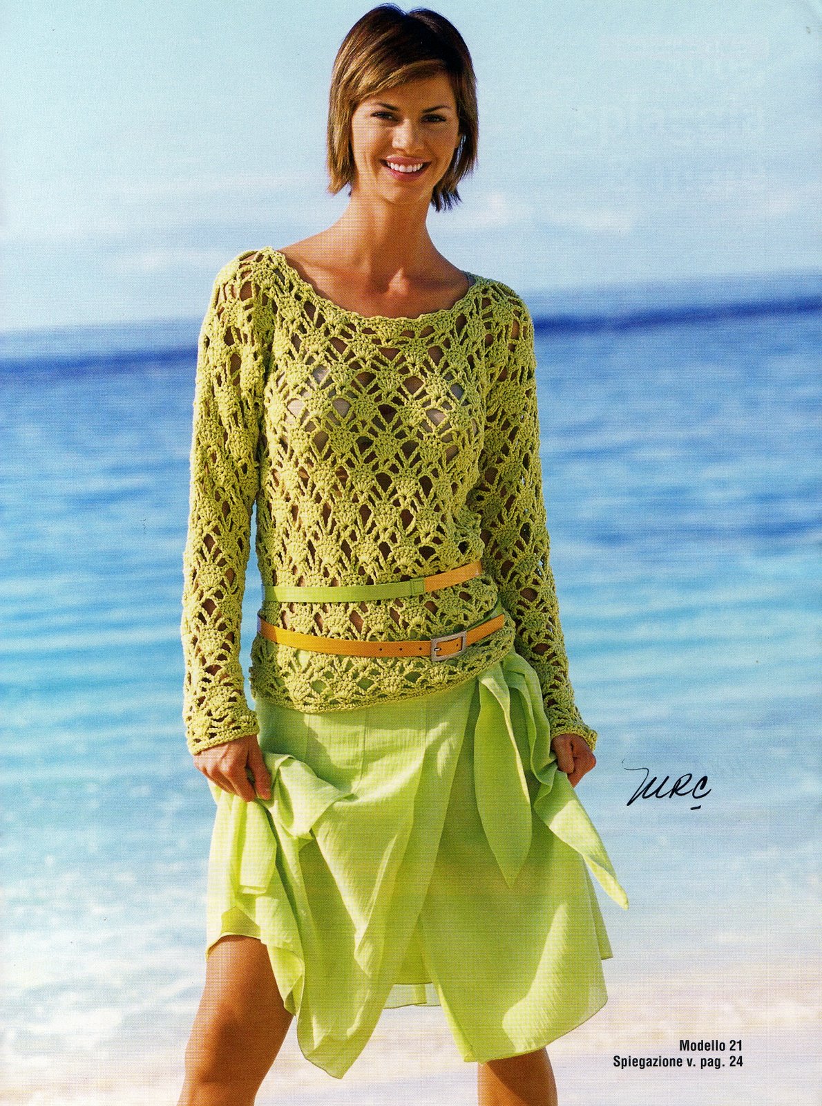 crochet pullover green pistachio (1)