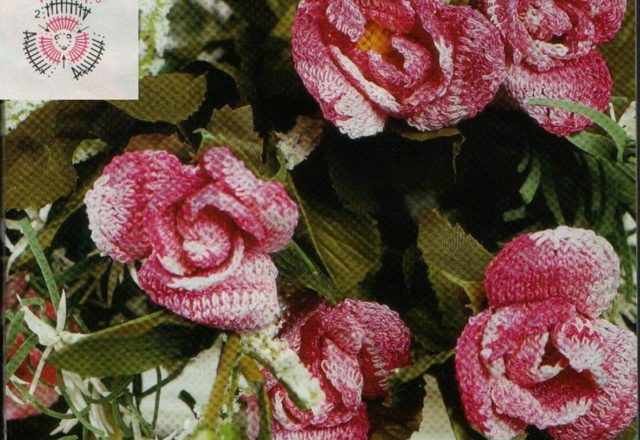 crochet rose flower