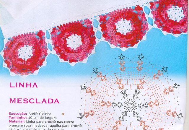 crochet round border tiles