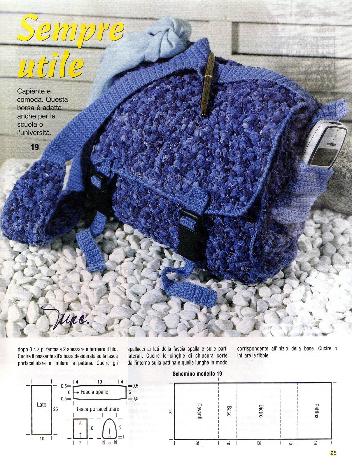 crochet shoulder bag blue (1)