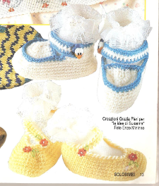 crochet slippers white yellow green (1)