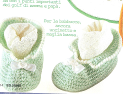 crochet slippers white yellow green (2)
