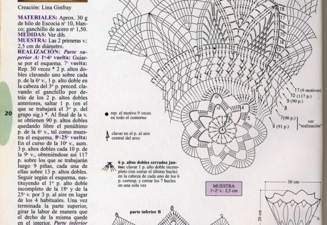 crochet starched centerpiece vase (2)