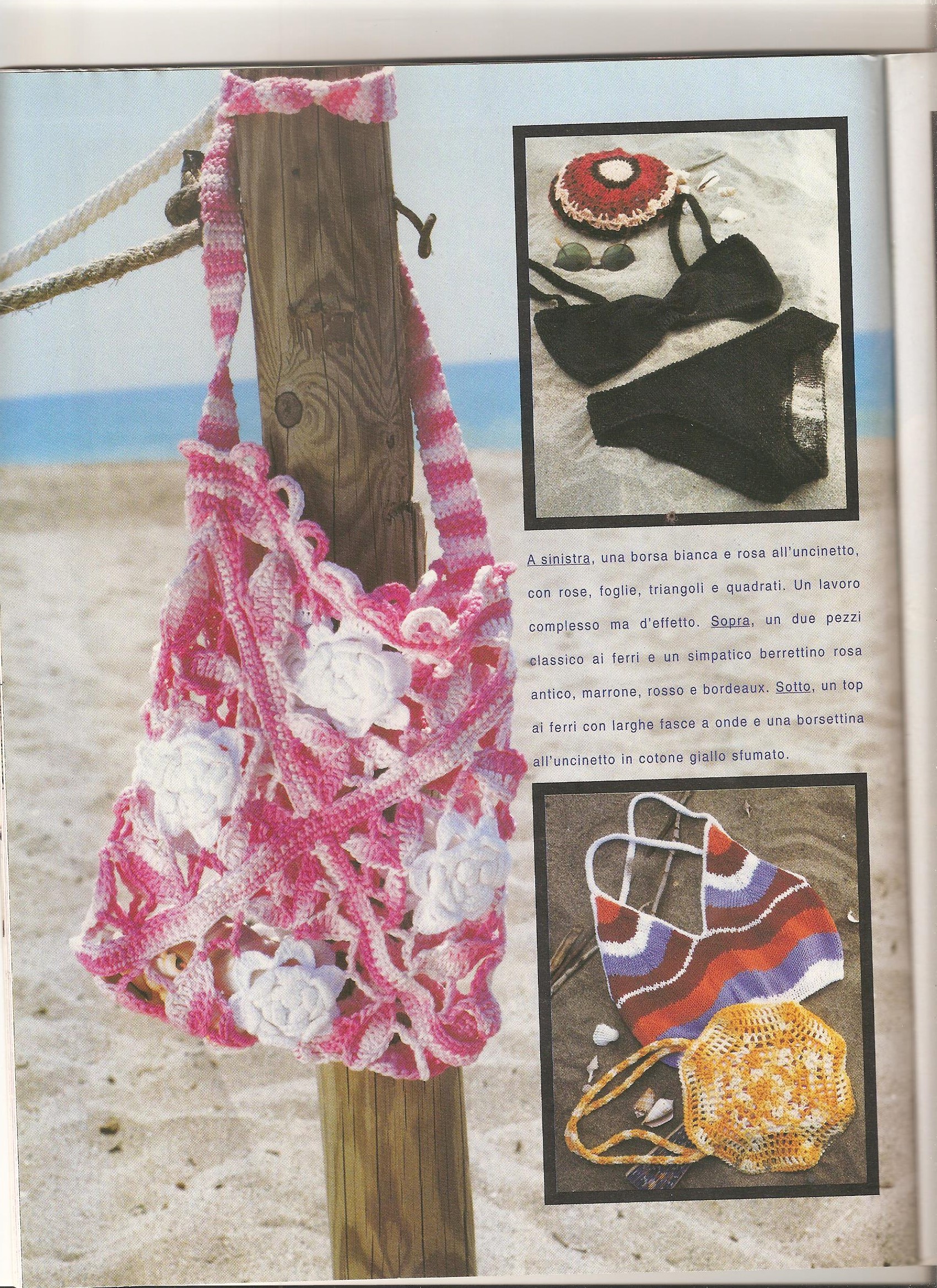 crochet swimwear handbags and swimsuit (2)