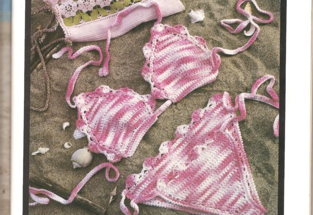 crochet swimwear handbags and swimsuit (3)