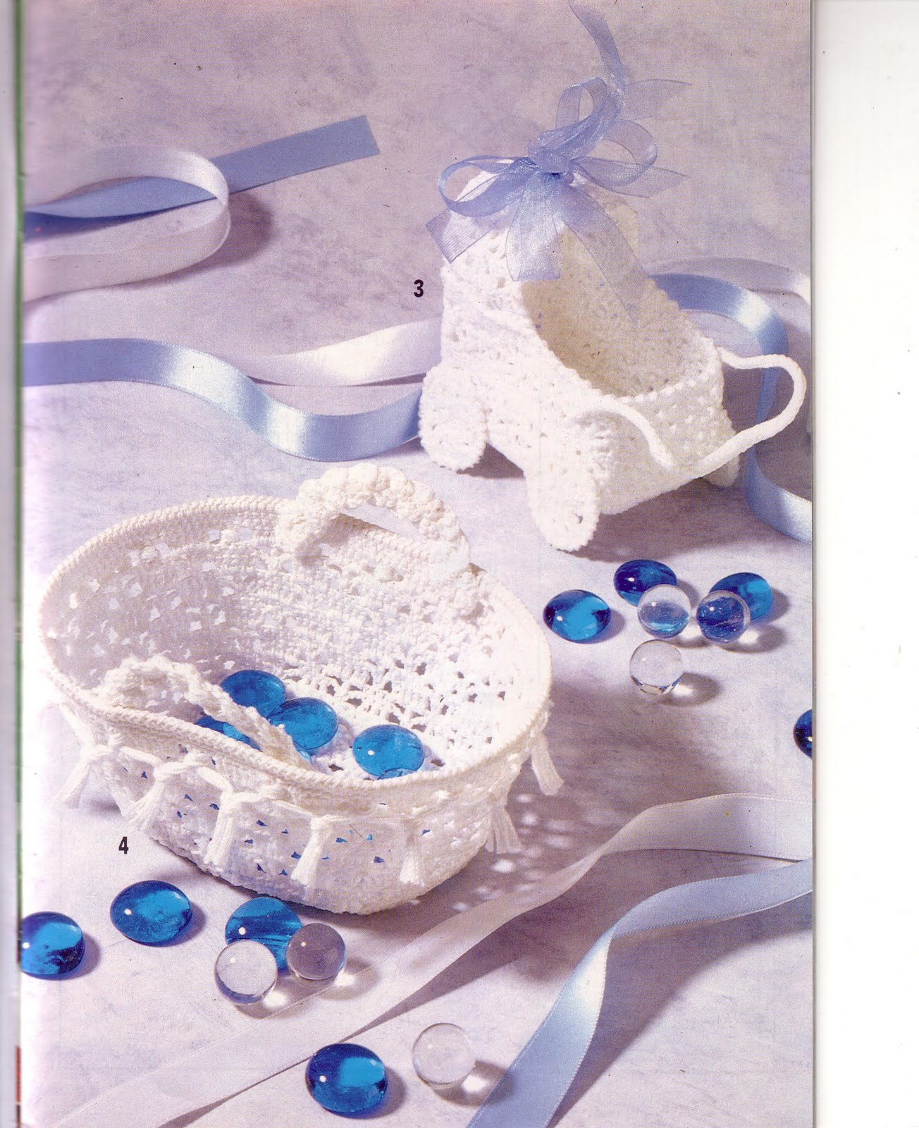 crochet wheelchair and purse favors starched (1)