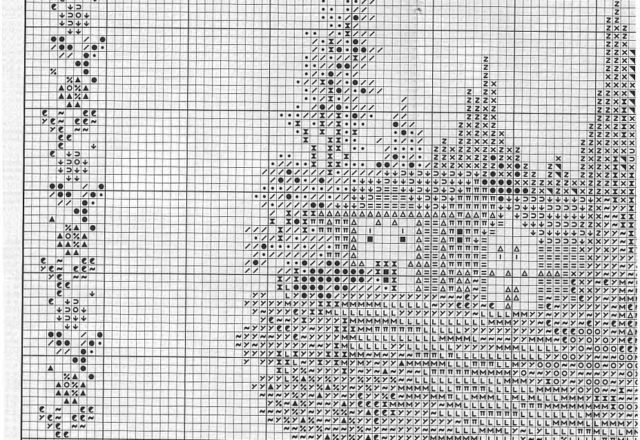 cross stich Picture with a piece of cottage (2)