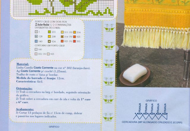 cross stich border calla flower