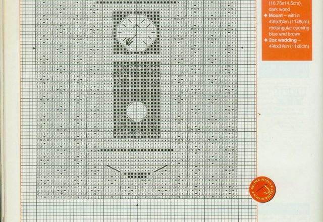 cross stich home clock