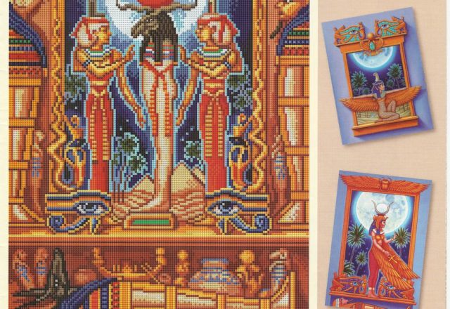 cross stich picture of ancient Egypt (1)