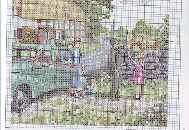 cross stich small picture of the country (2)