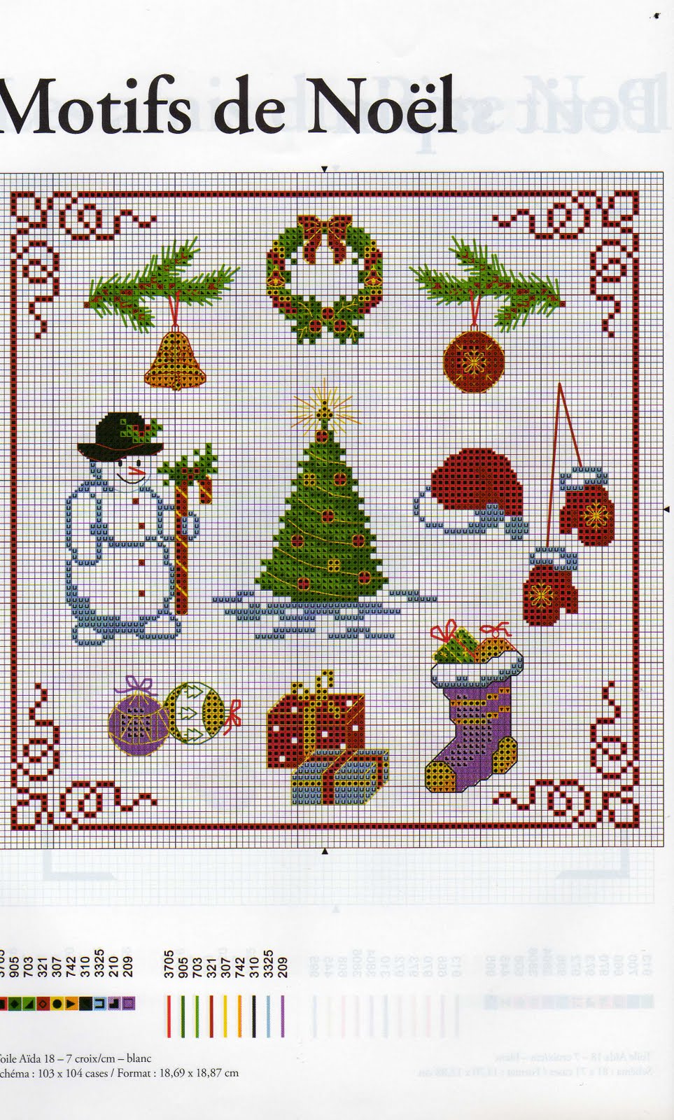 cross stitch christmas picture
